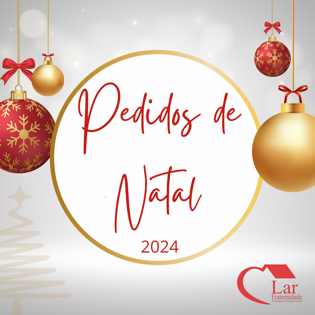 FOTO ILUSTRATIVA PEDIDO DE NATAL LAR 2024